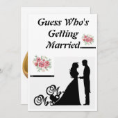 Rate mal, wer verheiratet wird einladung (Vorne/Hinten)