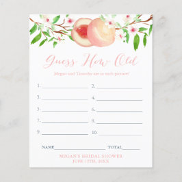 Rate mal, wie alt Bridge im Foto Brautparty Game i Flyer