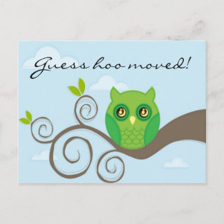 Rate mal, wie ist es umgezogen? Art 2 Ankündigungspostkarte