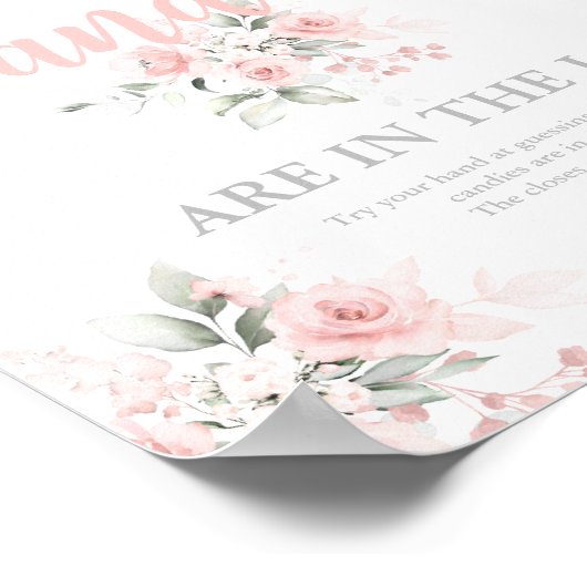 Rate mal, wie viele Bonbons Plakate (Ecke)