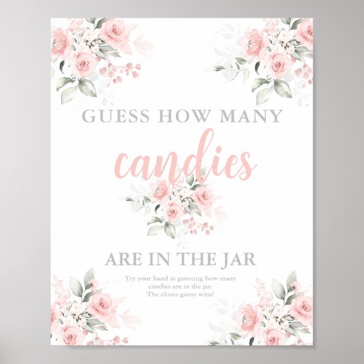 Rate mal, wie viele Bonbons Plakate (Vorne)