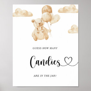 Rate mal, wie viele Bonbons Poster