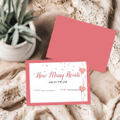 Rate mal, wie viele Herzen sich im Brautparty befi Begleitkarte