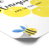 Rate mal, wie viele Honigwaben im Glas sind Poster (Ecke)