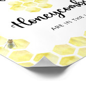 Rate mal, wie viele Honigwaben im Glas sind Poster (Ecke)