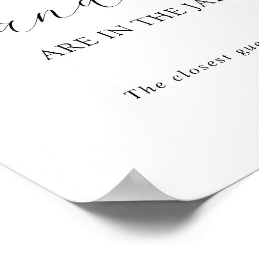 Rate mal, wie viele in Jar Shower Game Poster sind (Ecke)