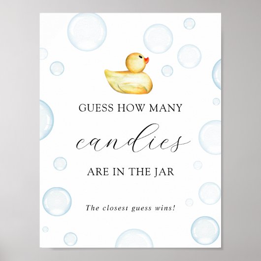 Rate mal, wie viele in Jar Shower Game Poster sind (Vorne)