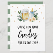 Rate mal, wie viele Kanadier Sign Baby Brechen Spi Einladung (Vorne/Hinten)