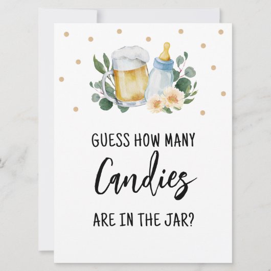 Rate mal, wie viele Kanadier Sign Baby Brechen Spi Einladung (Vorderseite)