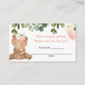 Rate mal, wie viele Keksbären eine Babydusche eins Begleitkarte (Vorderseite)