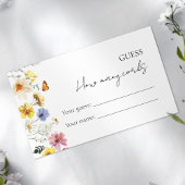 Rate mal, wie viele Korken | WILDBLUME BRAUTPARTY Begleitkarte