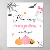 Rate mal, wie viele Kürbis kleiner Boo Poster (Vorne)