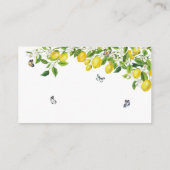 Rate mal, wie viele Lemon Drops Brautparty Begleitkarte (Rückseite)