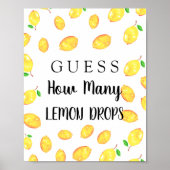 Rate mal, wie viele Lemon Drops Brautparty Poster (Vorne)