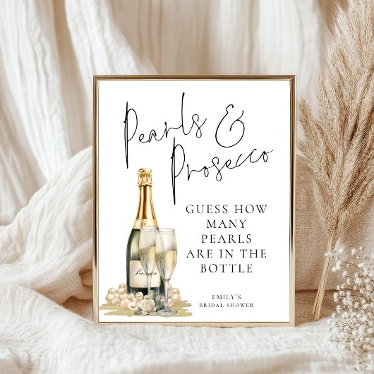 Rate mal, wie viele Perlen im Brautparty sind Poster