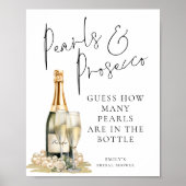 Rate mal, wie viele Perlen im Brautparty sind Poster (Vorne)