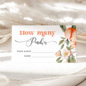 Rate mal, wie viele Pfirsiche im Glas sind Begleitkarte