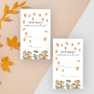 Rate mal, wie viele Pilze im Glas sind Begleitkarte