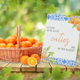 Rate mal, wie viele Süssen | Baby Showspiel Sockelschild