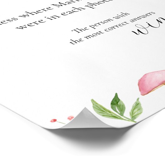 Rate mal, wo sie Brautparty Game Poster waren (Ecke)