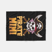 Rate Mimi Funny Captain Matching Grandma Halloween Fleecedecke (Vorderseite (Horizontal))