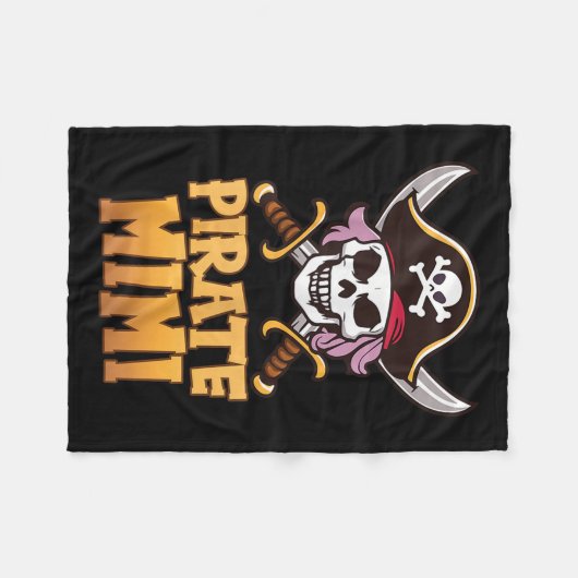 Rate Mimi Funny Captain Matching Grandma Halloween Fleecedecke (Vorderseite (Horizontal))