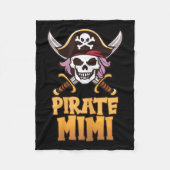 Rate Mimi Funny Captain Matching Grandma Halloween Fleecedecke (Vorderseite)