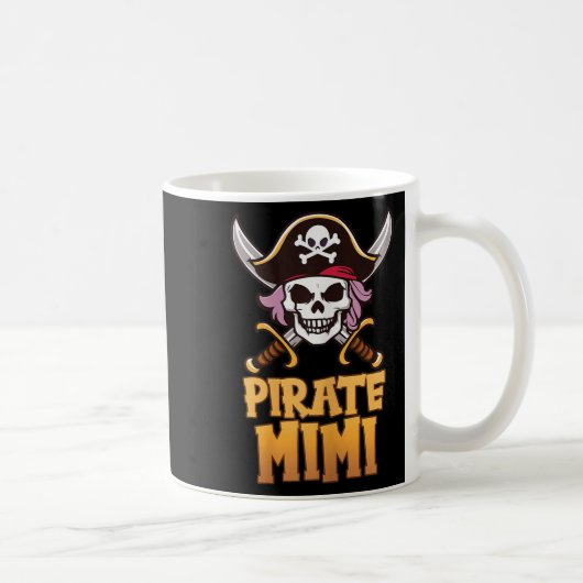 Rate Mimi Funny Captain Matching Grandma Halloween Kaffeetasse (Rechts)