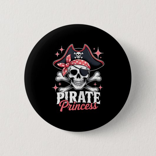 Rate Niedlich Princess Halloween Skull Bow Krawatt Button (Vorderseite)