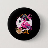 Rate Nk Flamingo Funny Halloween Party Costume Men Button (Vorderseite)