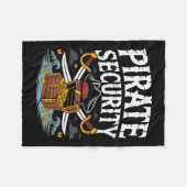 Rate Security Funny Halloween Costume Dad Mom Grou Fleecedecke (Vorderseite (Horizontal))