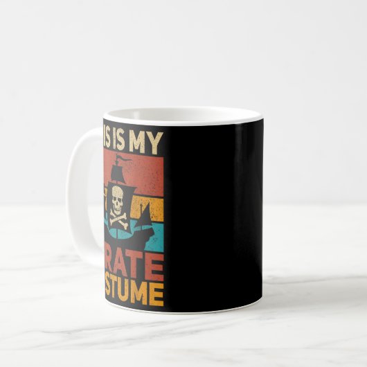 Rate Ship Funny Rate Outfit Rate Costume Retro Rat Kaffeetasse (Vorderseite Links)