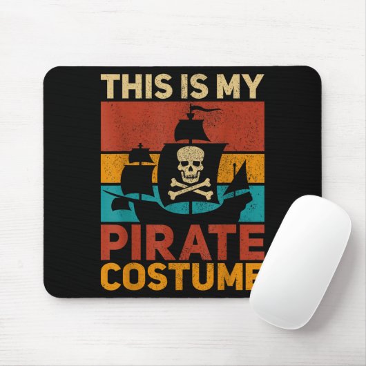 Rate Ship Funny Rate Outfit Rate Costume Retro Rat Mousepad (Mit Mouse)