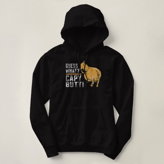 Rate was Capy Hintern Capybara Funny Capibara Hoodie (Design vorne)