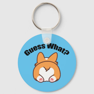 Rate was Corgi Hintern Spaß Schlüsselanhänger