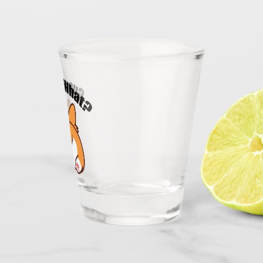 Rate was Corgi Hintern Spaß Schnapsglas (Rechts)