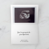 Rate was Minimalistische Schwangerschaftsankündigu Ankündigung (Innenseite)