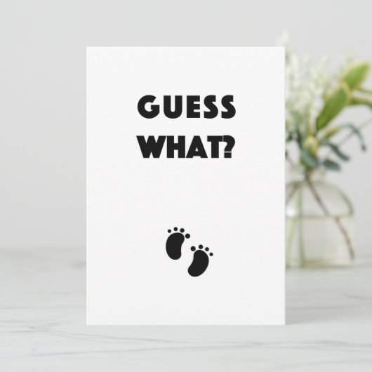 Rate was Schwangerschaftsankündigung (Stehend Vorderseite)