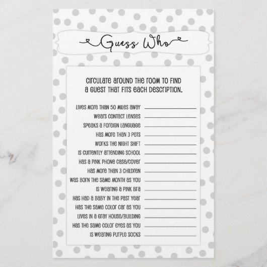 Rate wer + Handyspiele, grau dot bridal 3985 (Rückseite)