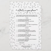 Rate wer + Handyspiele, grau dot bridal 3985 (Vorne/Hinten)