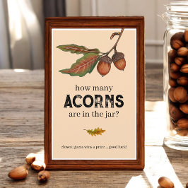 Rate, wie viele Acorns Fall Baby Showspielzeichen