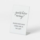 Rate, wie viele Aktivitäten im Brautparty von Kork Sockelschild (Vorderseite)