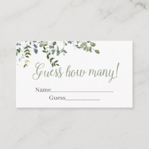 Rate wie viele begleitkarte