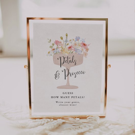 Rate, wie viele Blätter Brautparty-Spiel Poster