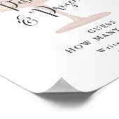 Rate, wie viele Blätter Brautparty-Spiel Poster (Ecke)