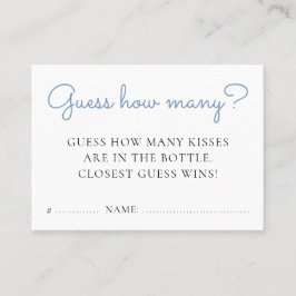 Rate, wie viele Blue Donuts Baby Sprinkle Spiel Visitenkarte