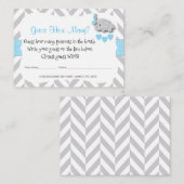 Rate wie viele - Blue Elephant Begleitkarte (Vorne/Hinten)