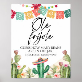 Rate wie viele Bohnen Ole Frijole Duschspiel Poster