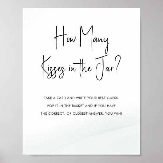 Rate, wie viele Brautparty Game Green Wash Poster (Vorne)