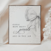 Rate, wie viele Brautparty Table Sign Poster